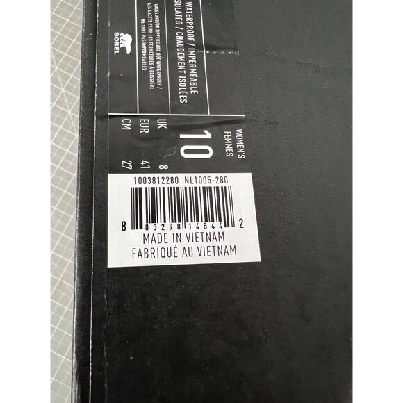 SOREL Caribou Women's Cold Weather Boots Buff Sz. 10  Leather NEW Waterproof - Picture 9 of 10